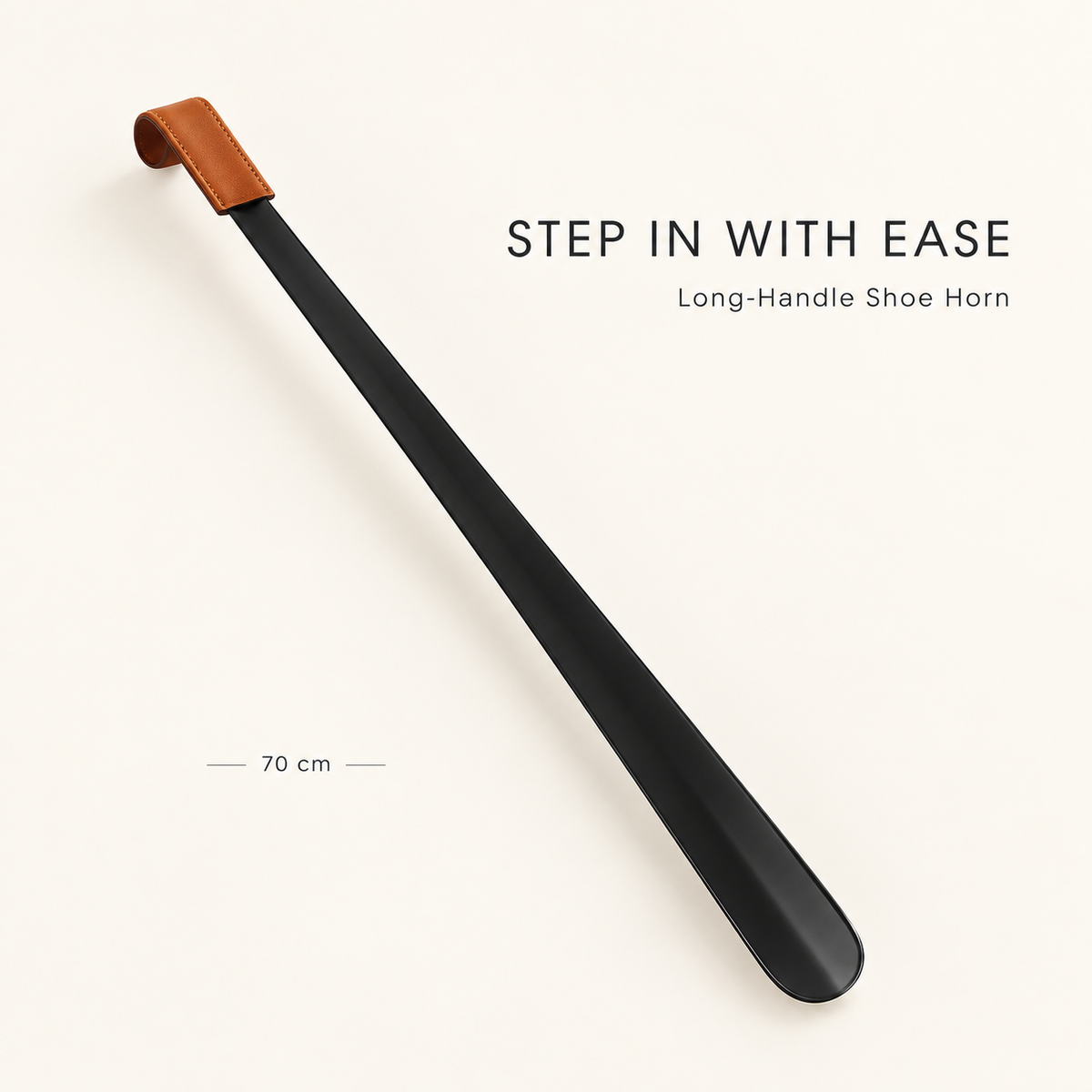 Long-Handle Shoe Horn – 70cm & 30cm | Easy Slip-On Shoe Helper