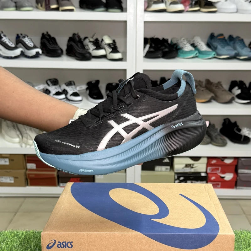 ASICS Nimbus 27 Lite Show Black Clay Grey Blue OEM grade