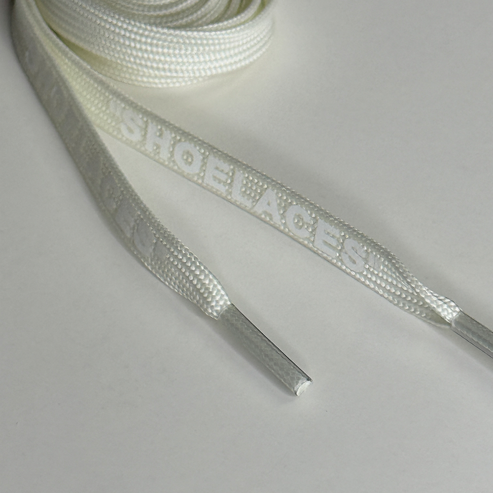 Flat Radiant Shoelace White