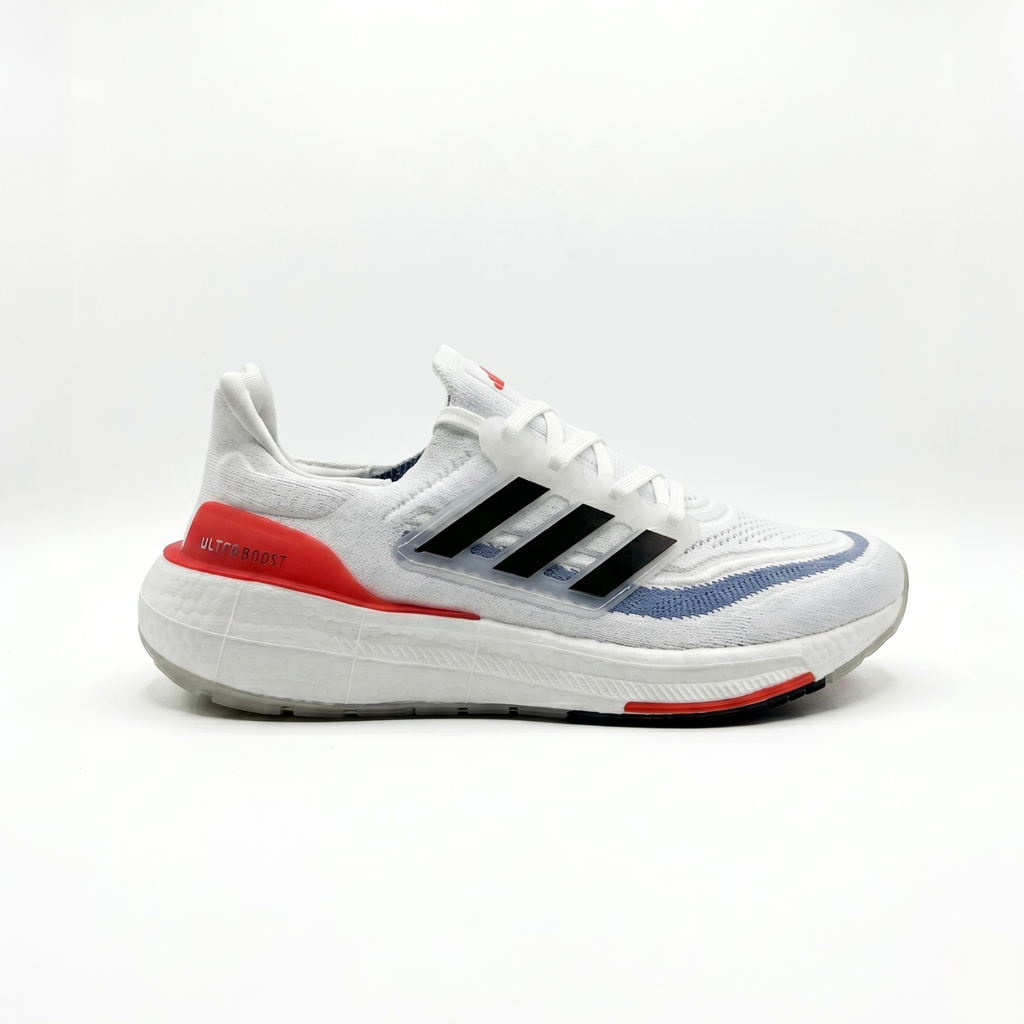 Ultraboost 21 White Red OEM Grade