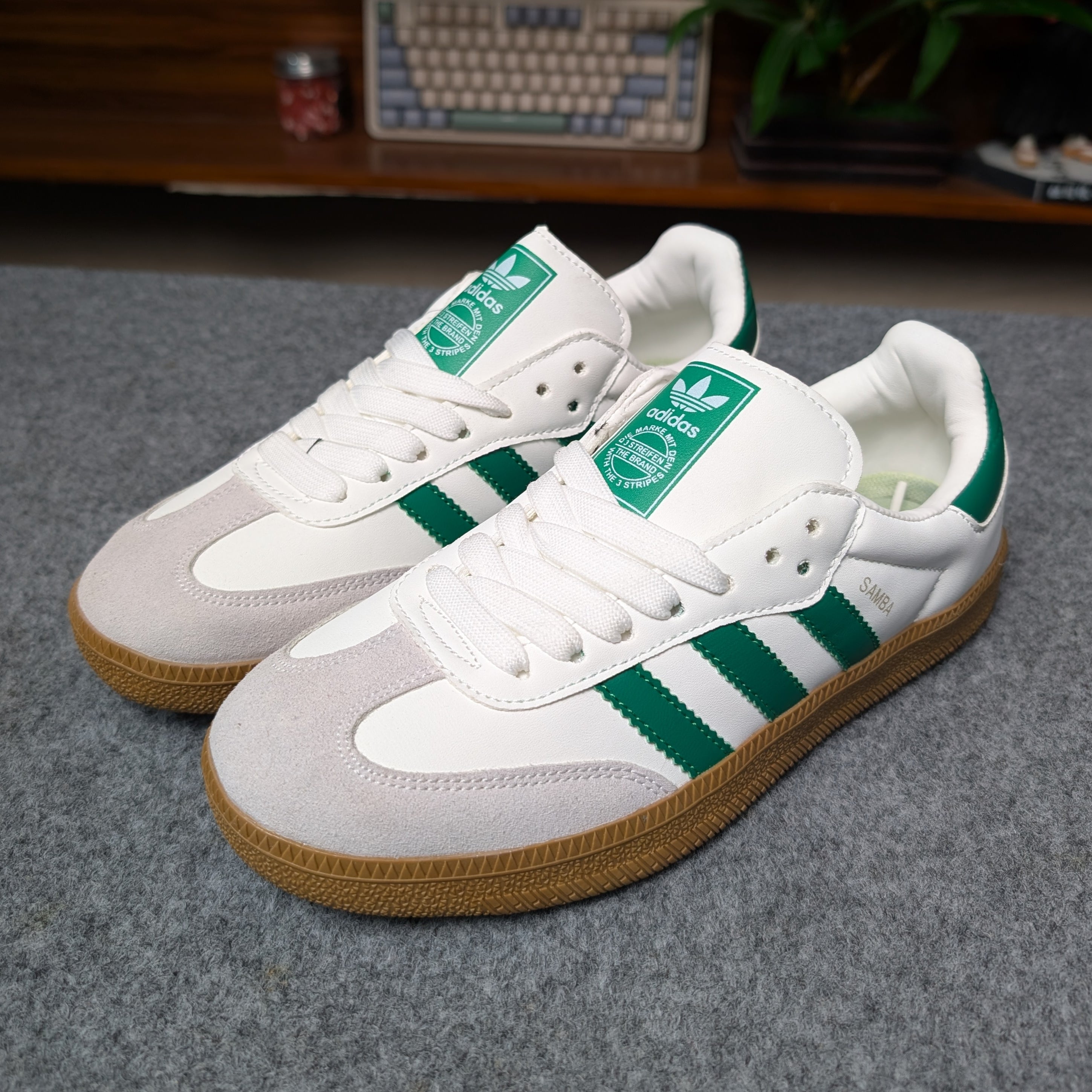 Samba White Green OEM Grade