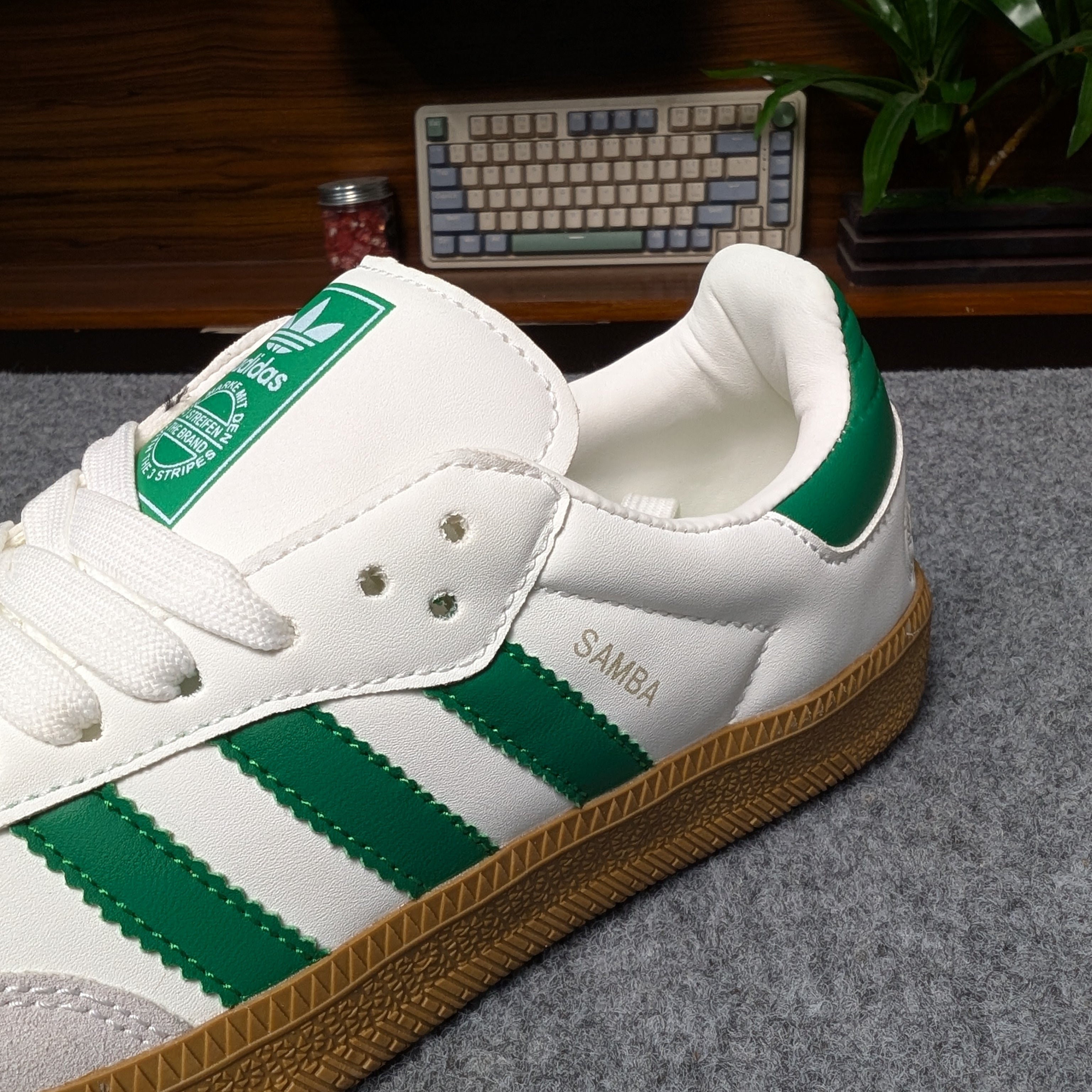 Samba White Green OEM Grade