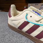 Samba White Maroon OEM Grade