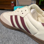 Samba White Maroon OEM Grade