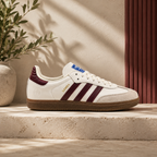 Samba White Maroon OEM Grade