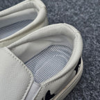Butterfly Charm White Slip-On Shoes
