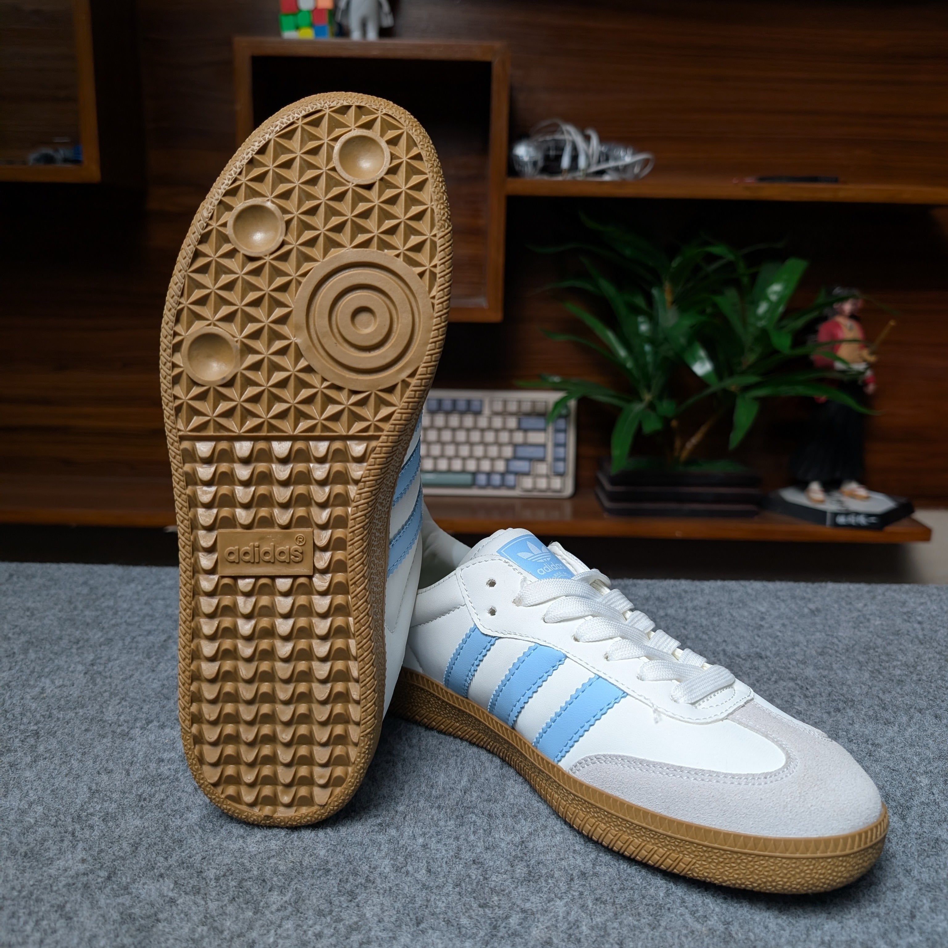 Samba White Sky Blue OEM Grade
