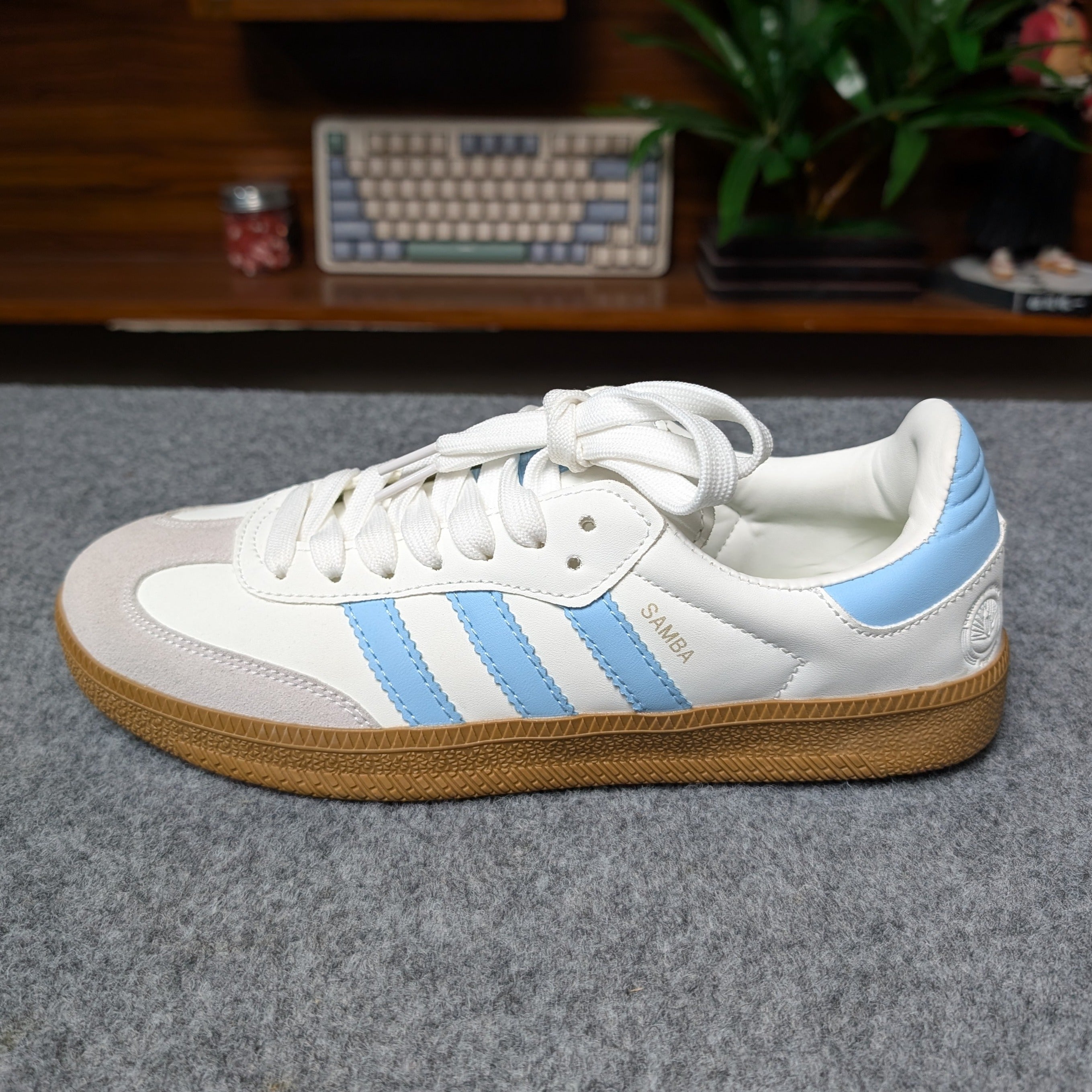 Samba White Sky Blue OEM Grade
